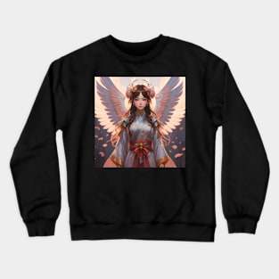 Japanese moon angel Crewneck Sweatshirt